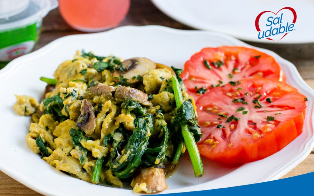 #RecetaSaludable: Huevos revueltos con hongos